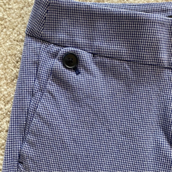 LOFT Marisa Blue and White Checkered Skinny Pant Size 2 - Picture 2 of 3